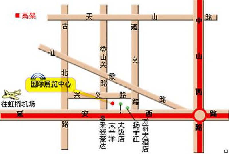 上海國(guó)際展覽中心交通圖