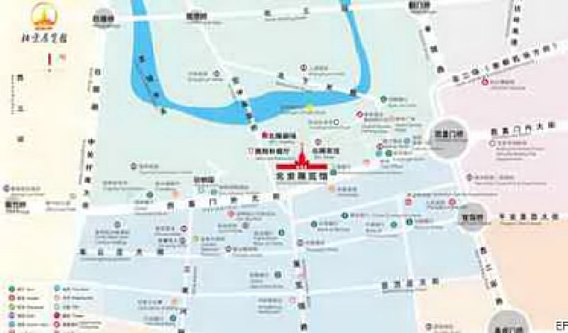 北京展覽館交通圖