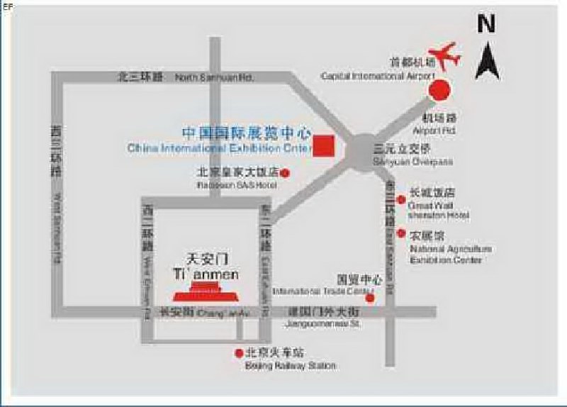 中國(guó)國(guó)際展覽中心(朝陽(yáng)館)交通圖